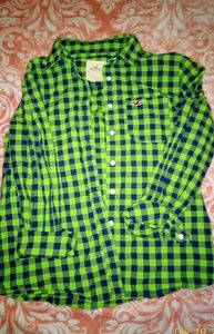 Green plaid long sleeve.🌲